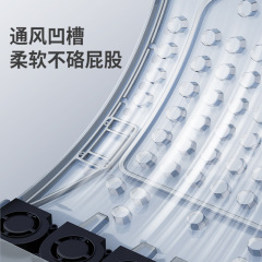 Summer car ventilated seat cushion refrigerated seat cushion summer cold wind breathable cooling pad truck backrest with fan