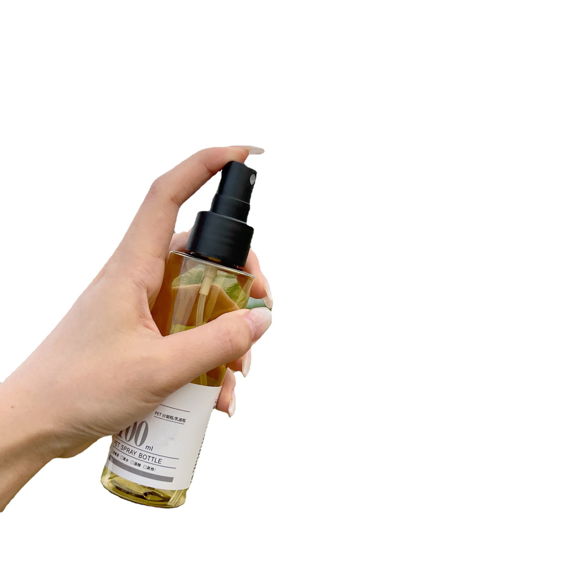 50ml100ml cubierta completa esmerilado botella de aerosol tóner maquillaje agua sub-botella de riego puede para la desinfección del alcohol