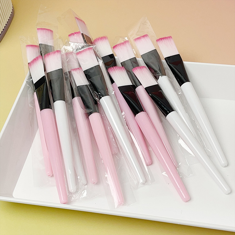 Cepillo de mascarilla de salón de belleza desechable, mascarilla de pelo suave, cepillo facial, cepillo de herramientas de spa, cepillo pequeño, cabello