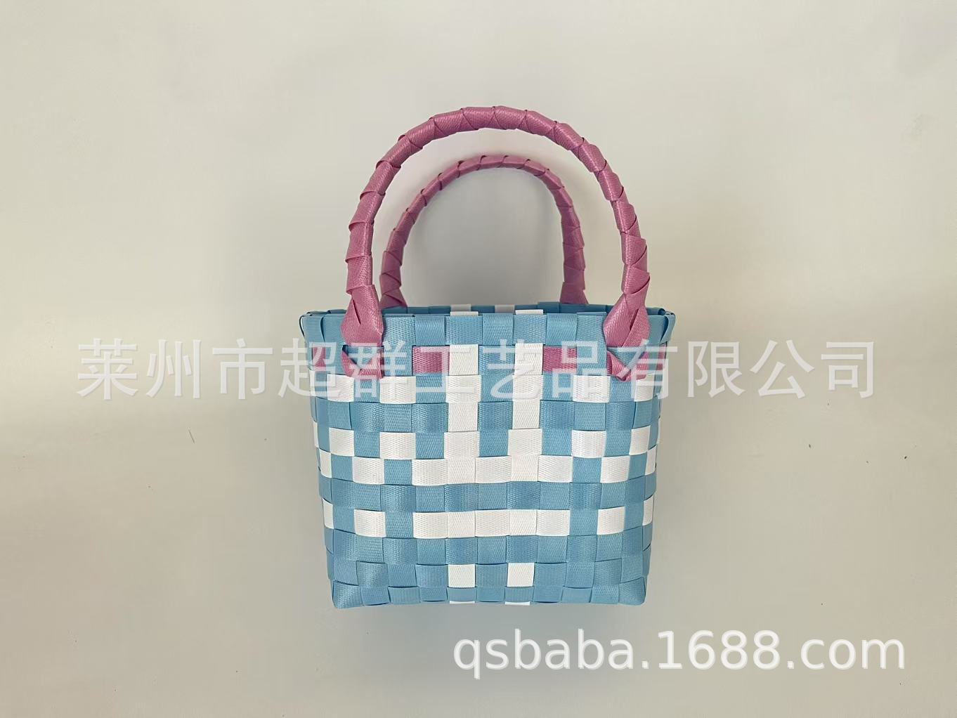 Pequeño Libro Rojo frito calle cesta de verduras bolso tejido color tejido cesta de verduras bolsa portátil cesta de dibujos animados DIY regalo