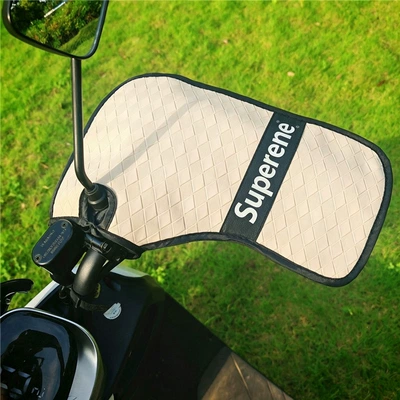 motorcycles, Motorcycle Handle Cover - one-size-fits-all-small-opening-elegant-off-white-high-quality-leathercool-and-breathable