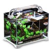 Factory direct fish tank aquarium ultra -white glass small waterweed cylinder living room ecological cylinder medium -sized desktop fighting fish tank