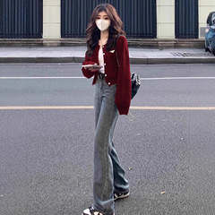 法式高级感开衫毛衣短款外套女2025春秋季新款设计感别致针织上衣