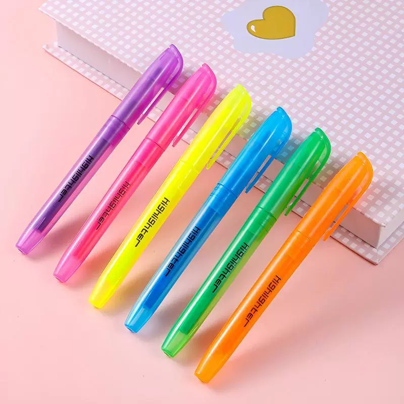 Cartoon fluorescence quality marker for elementary school students, custom-made