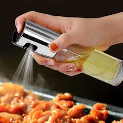 プッシュ式オイルボトル焼きスプレー油瓶キッチンガラスオイルポット制御油瓶噴射瓶噴射ポット卸売り
