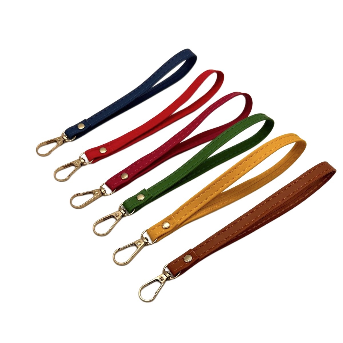 手机挂绳金属钥匙扣U盘手腕带PU皮质证件卡手绳皮套短款男女通用