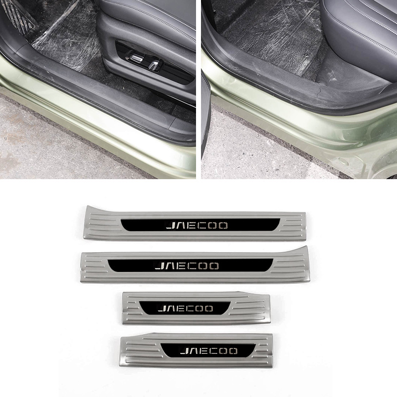 Suitable for Jaecoo J7 Stainless Steel Threshold Strip Modification, Welcome Pedal, Trunk Guard, Tailgate Exploration 06