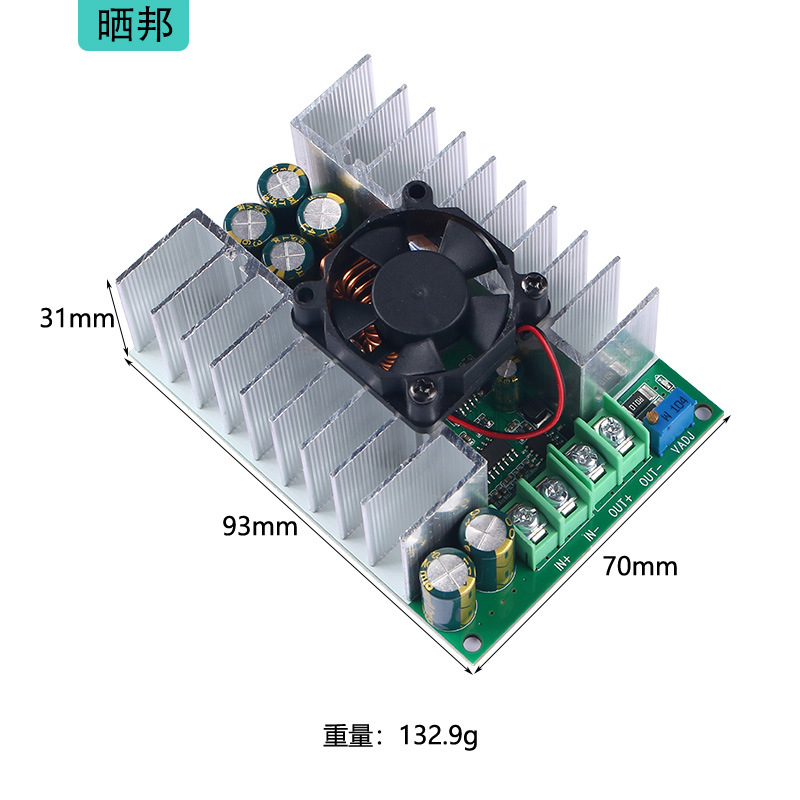 높은 전력 변환기 DC-DC DC 조절 가능한 스텝 다운 모듈 12V-75V-5V19V21V24V48V500W