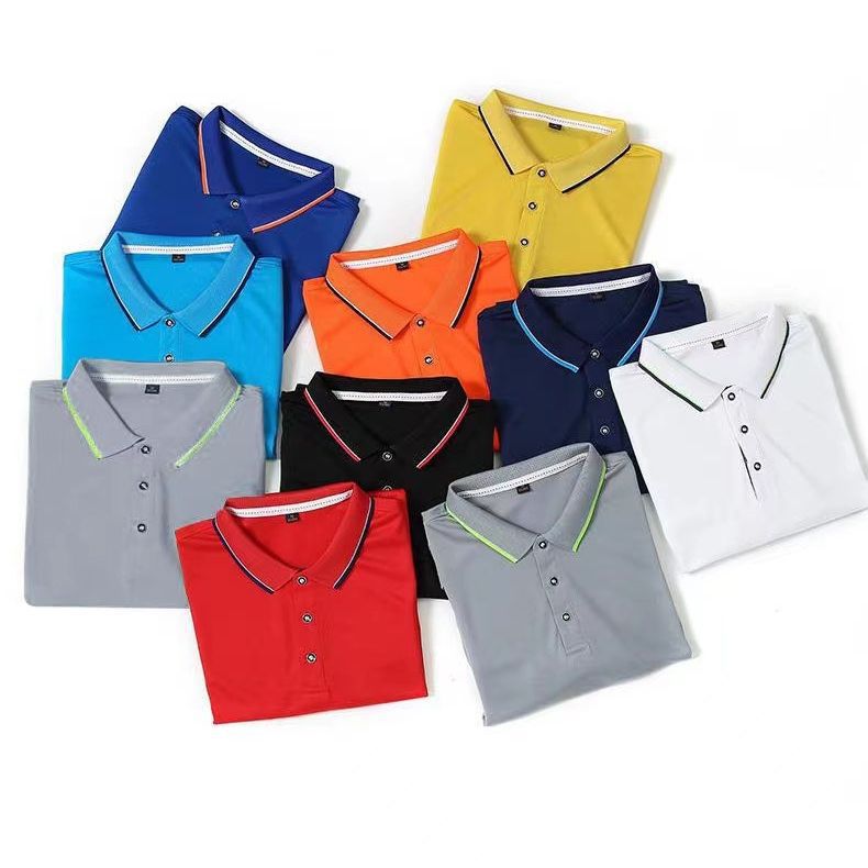 Camisas de trabajo de manga corta con solapa personalizadas camisetas de polo de fábrica de ropa de trabajo cultura camisetas publicitarias personalizadas impresión de logotipo comercio exterior