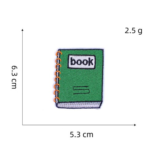 Cross-border cartoon student embroidery cloth patch study style computer embroidery creative badge decoration school bag stationery patch patch