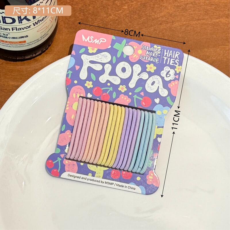 糖果色儿童发圈发饰简约百搭女孩头绳少女心扎马尾皮筋不伤发头饰|undefined