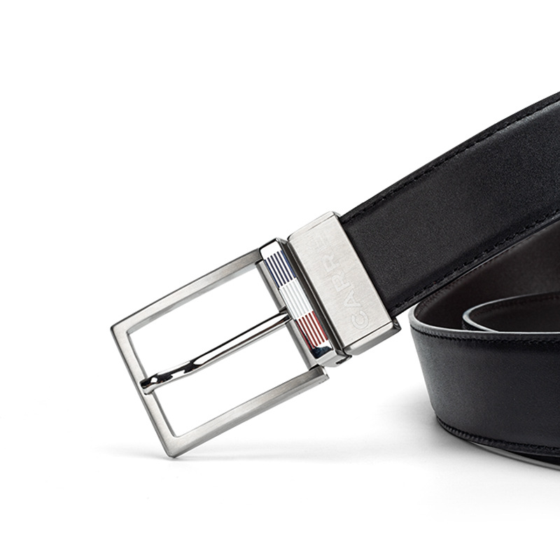 Cinturón de suministro directo de fábrica primera capa de piel de vaca de los hombres de los productos genuinos de negocios casual todo partido cinturón de cuero genuino de los hombres al por mayor