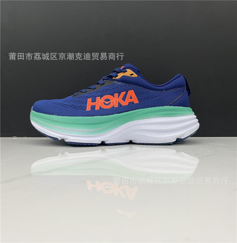 赤カードHOK莆田クロスボーダーbondi 8邦代8男女軽便靴低組カップル百合道路ランニング靴