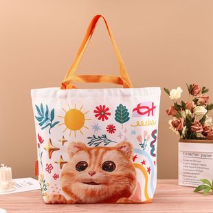 Canvas Bag Custom Cotton Handbag Shopping Bag Custom Pattern Advertising Cotton Bag Corporate Canvas Bag Printed Logo
