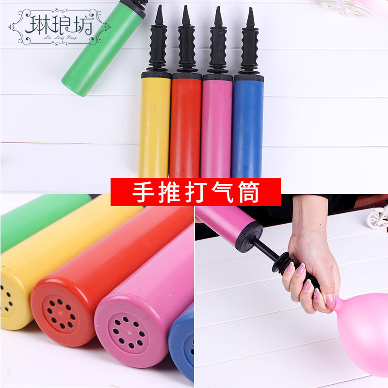 Globo inflador manual inflador medio flor embalaje de regalo floral material auxiliar color al azar y estilo
