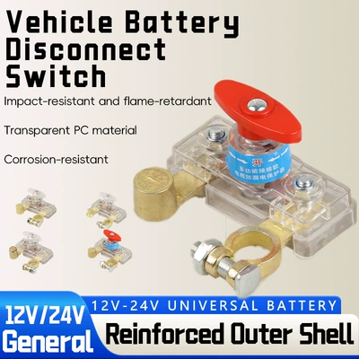 Car Battery Disconnect Switch, Pure Copper Switch, Modified Power Supply, Modified Battery Wiring, Universal Terminal Disconnector Clip
