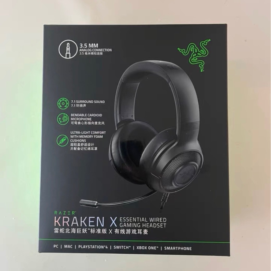 Kraken x Monstruo del Mar del Norte edición estándar x auriculares 7,1 canales auriculares juego de ordenador