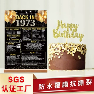 亚马逊90周年纪念挂画 生日礼物海报定制 Back in复古客厅装饰画