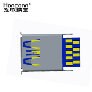 USB3.0AF�p��180�Ⱥ���ʽ�{�z �p�Ӻ���3.0 USB�p�� USB�C�侀