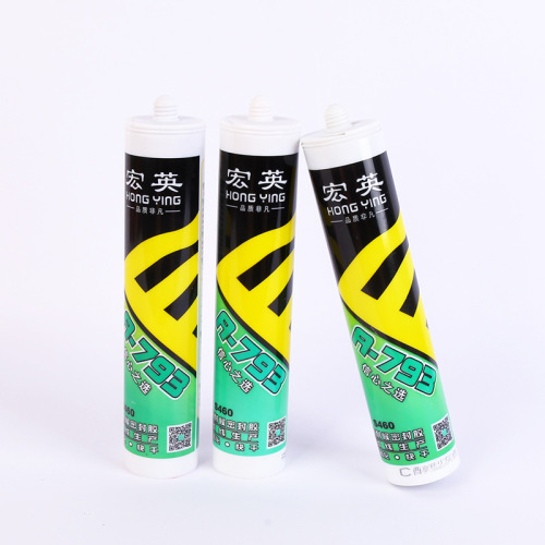Hongying glass glue 793 Xinbang sealing bathroom neutral glass porcelain white transparent colorful sealing structure nail-free glue