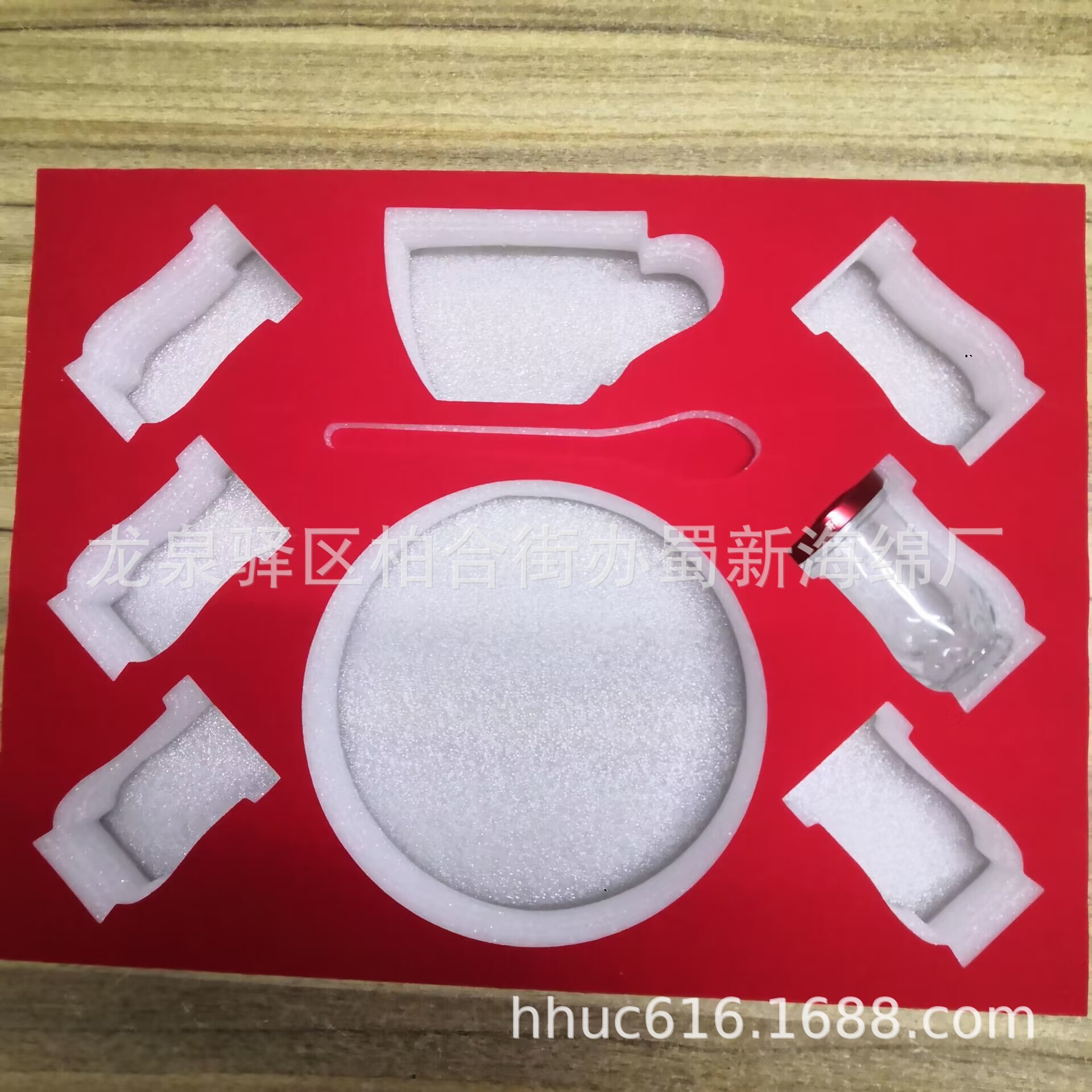 供应礼品成型包装泡棉/玻璃瓶内衬包装泡沫/EPE表绒成型包装泡棉