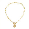 Accessory, pendant heart shaped, necklace, suitable for import, simple and elegant design