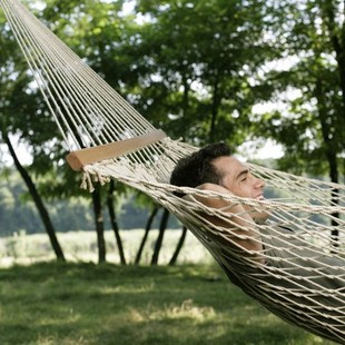 Outdoor Hammock Nylon Rope Anti-Rollover Double Camping Style Picnic Hammock Thickeneded Cotton Rope Net Pocket Anti-Rollover Hammock