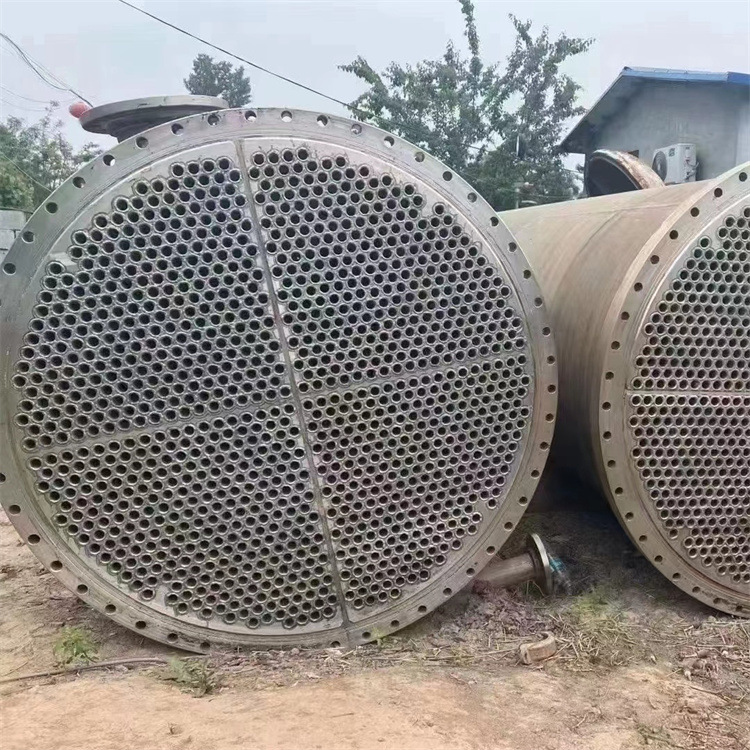 出售二手列管冷凝器 化工不锈钢换热器 钛材列管冷凝设备