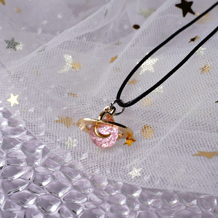 20g Weight Artificial Gemstones Inlay Material Pendant Necklace Classification Daily Occasion Alloy Material Starry Sky Pattern Women'S Gender Fashion Style Fashion Starry Sky Alloy Artificial Gemstones Pendant Necklace 10