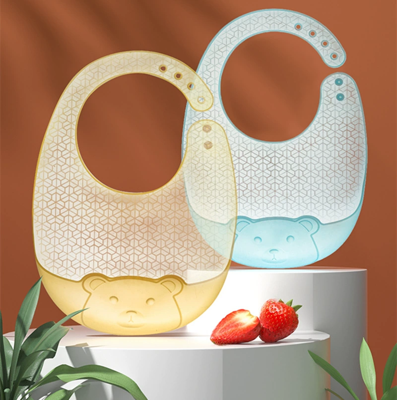 Нагрудник для детского питания Нагрудник для дополнительной еды Водонепроницаемый силиконовый детский супер мягкий легкий детский нагрудник Скользкий анти-грязный артефакт