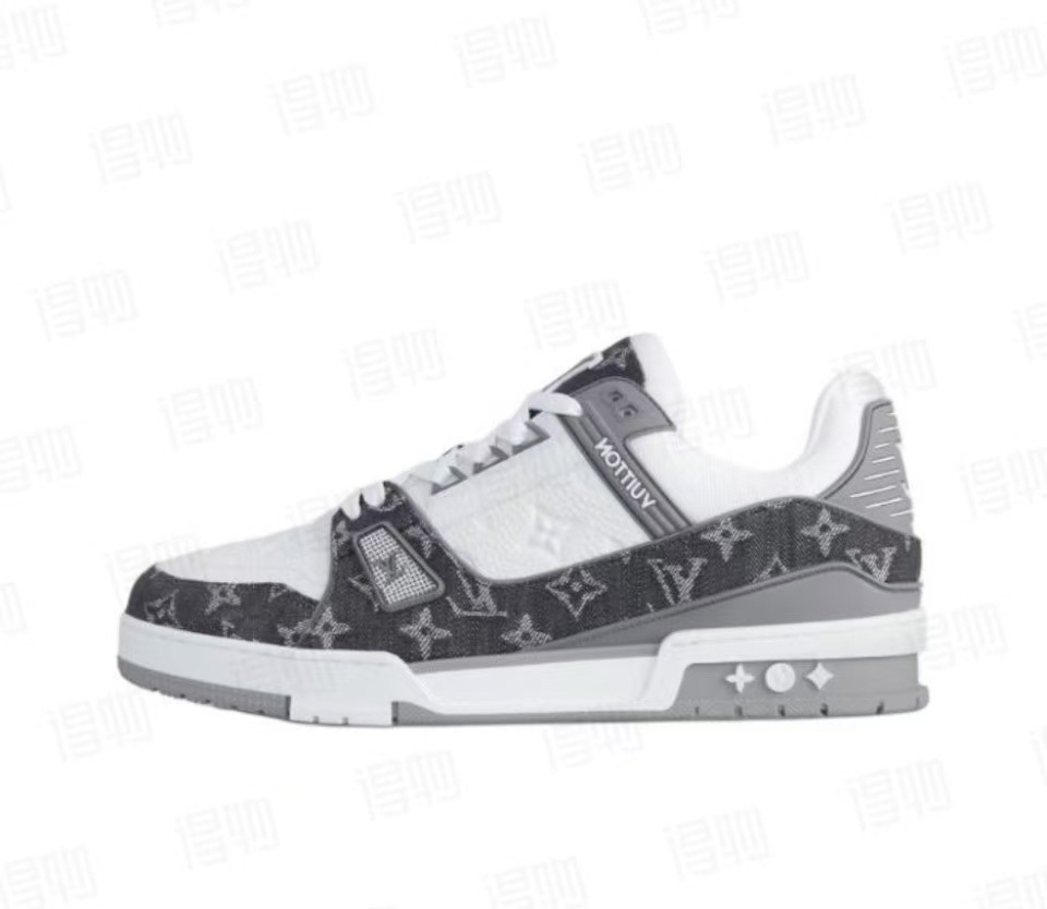 Zapatos de entrenador de casa de burro 1 generación pequeña gorda Dingxin vaquero impresión azul zapatos de suela gruesa hombres y mujeres zapatos de moda casuales versátiles