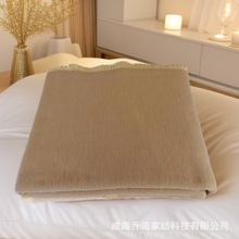 全新毛毯宿舍宾馆酒店驼色床上加厚棕色毯子毛毯生产厂家直销毛毯