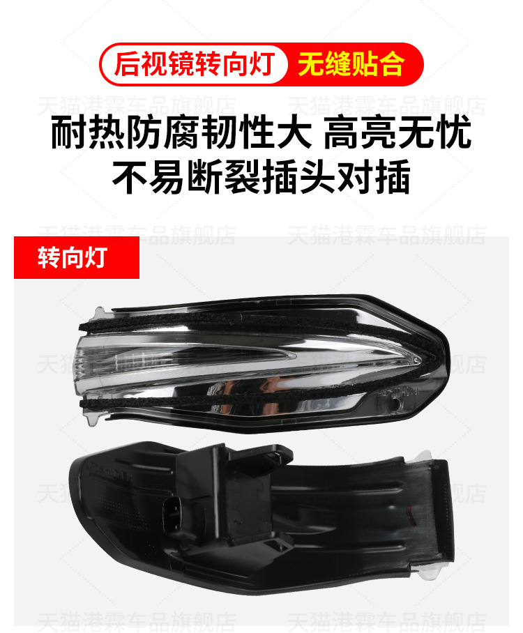 Suitable for Toyota Highlander rearview mirror housing 15-21 left and right rearview mirror housing lens turn signal mirror frame