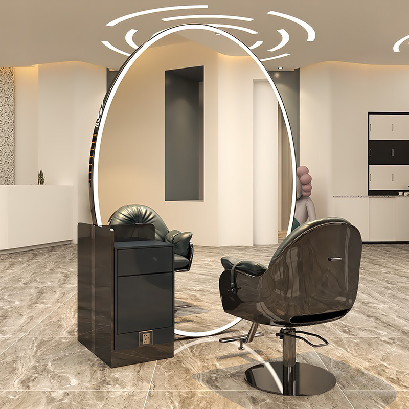 Espejo de Barbería con Luz LED de Metal Con Luz LED para Peluquería y Barbería image 15