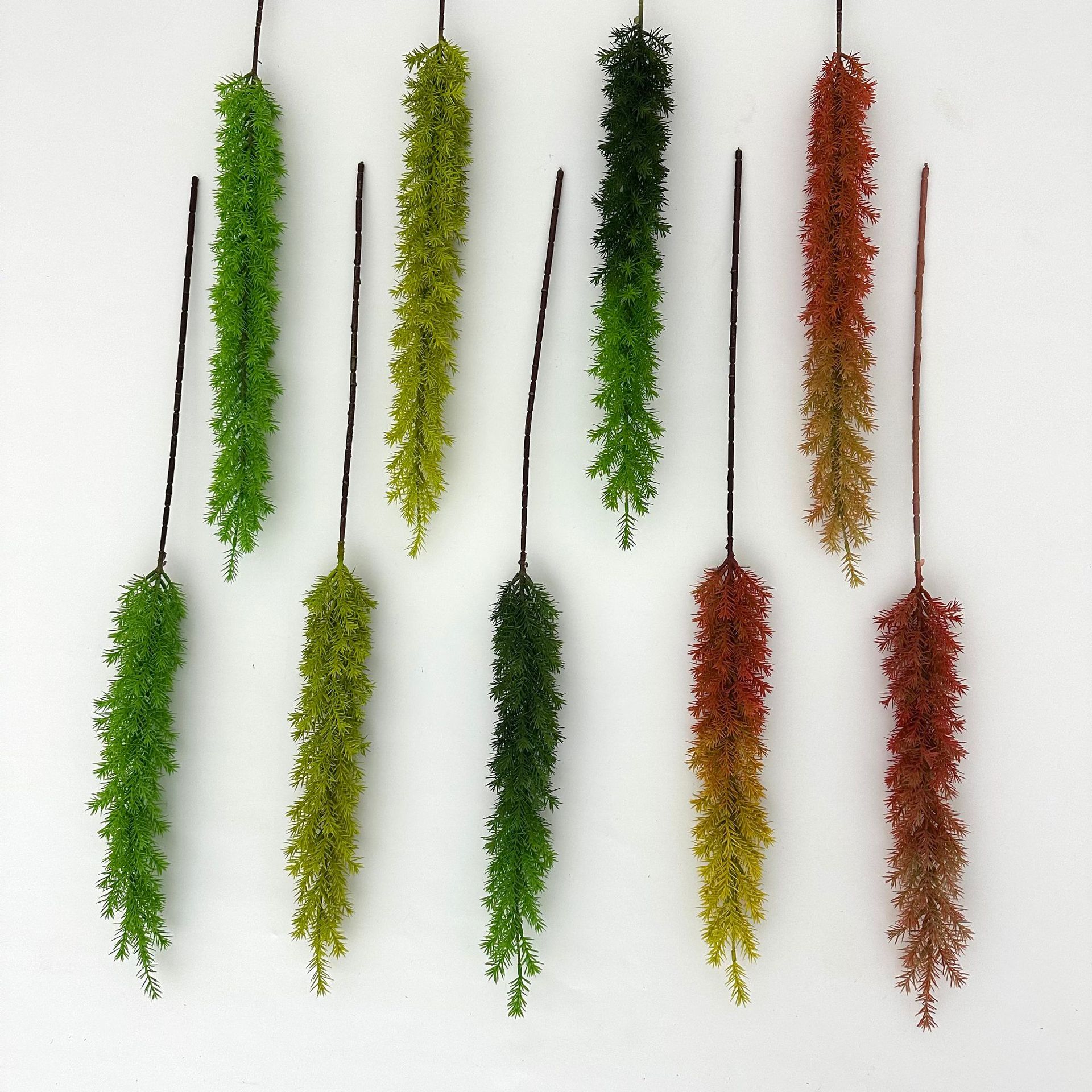 仿真狐尾天门冬单支变色天门冬草花艺造景花材飞燕草绿植盆景软装