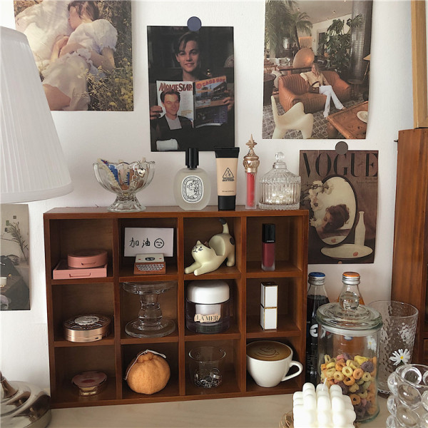 Japanese -style creative storage cabinet retro INS cosmetics cabinet…