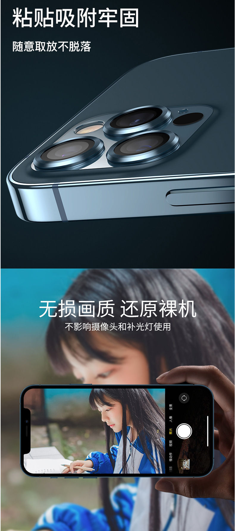 适用于苹果12镜头膜12Promax钢化膜12mini镜头贴