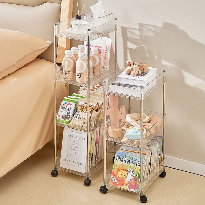 Bathroom Floor Storage Rack Bathroom Gap Storage Rack Movable Cart Toilet Gap Kitchen Storage Rack