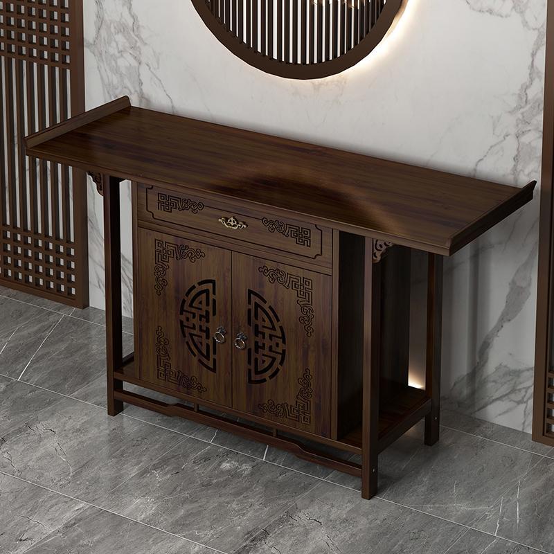 New Chinese-Style Altar Cabinet for Home Use, Offering Table for Buddha, God of Wealth, Guanyin, and Bodhisattva Statues