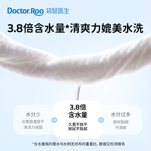 Kangaroo Doctor Baby Hand and Mouth Wipes Thickened Upgraded OK Cover Food Grade 80 Pump Wholesale Baby Wipes