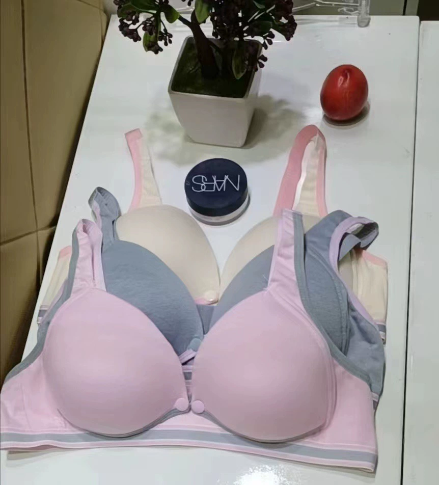 Сумки Lactation Thin Mold Cup в наличии Розовый хлопок Лето свободный размер Глянцевое нижнее белье