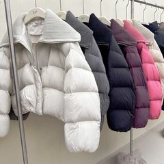 冬季新款白鸭绒羽绒服女款高端女平湖面包服外套品牌女装批发货源