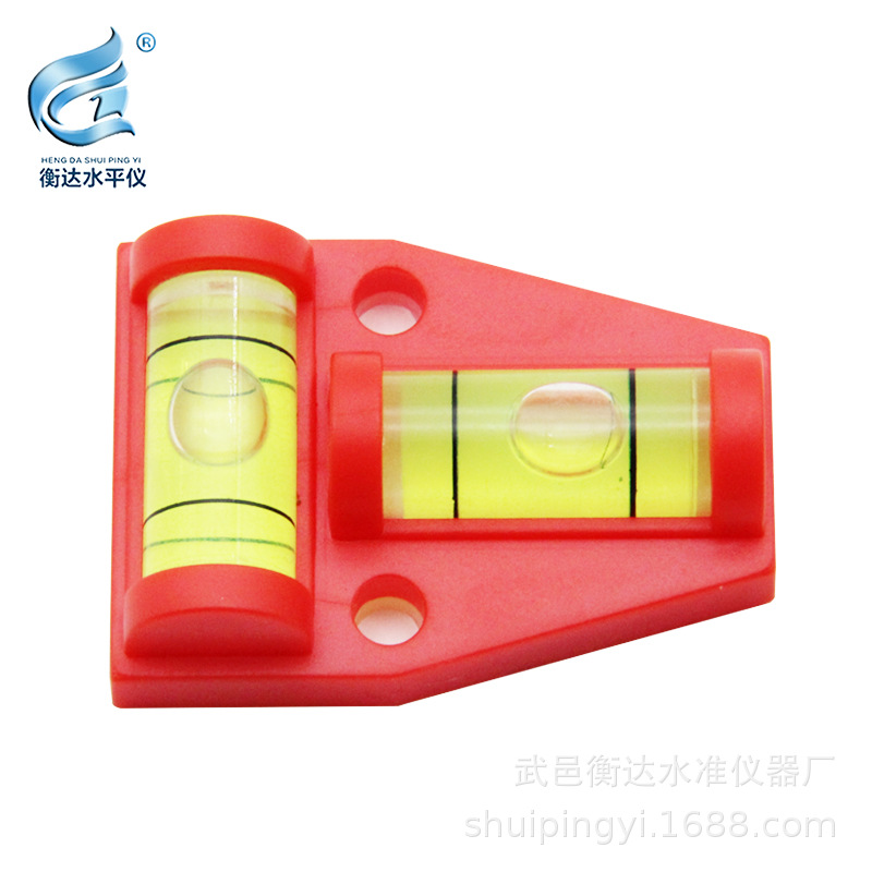 T-tipo plástico Fuente Grande de la burbuja horizontal llana de la alta precisión del nivel Mini de la alta calidad y precio bajo