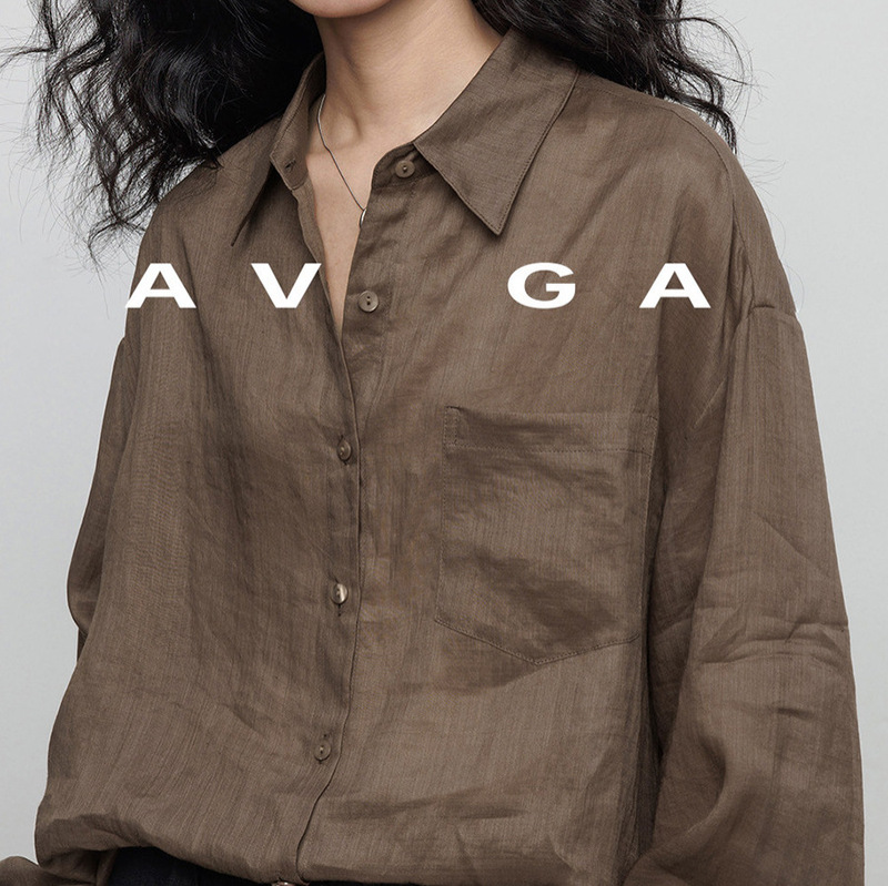 With Have/Summer 100% Ramie Long-Sleeve Shirt for Women, Lazy Old Money Style Vacation Sun Protection Top