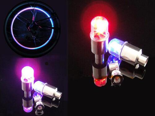 Car Hot Wheels Dual-Sense Valve Tire Light Wheel Decorative Light White Blue Red Green Colorful Hot Wheels