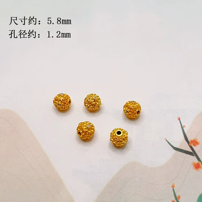 Zərgərlik ara hissələri beads, bracelet, necklace, DIY semi-finished - 6mm-flower-ball