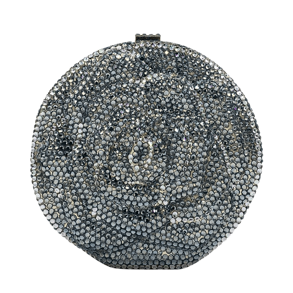 * flores redondas bolsas de diamante de banquete transfronterizas bolsas de diamante de fondo plano bolsas de diamante de banquete flores de mano bolsas de mujer bolsa de embrague