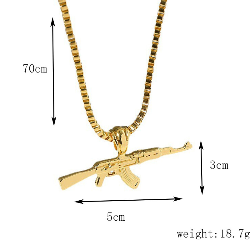 Ak47 Gun Pendant Necklace Fashion Jewelry For Men And Women_voghion.com