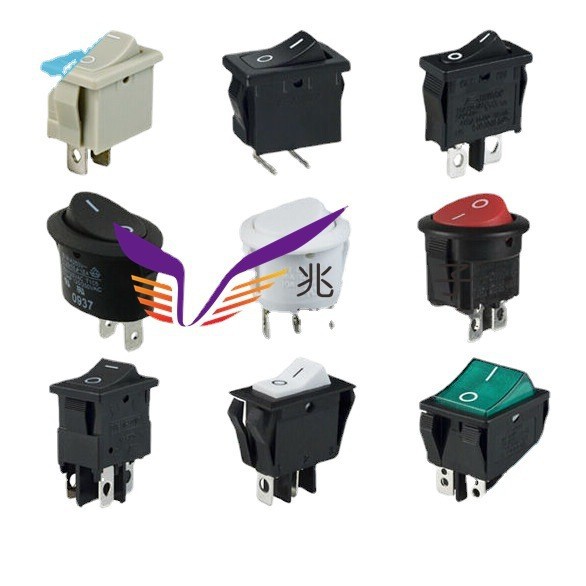 电器船型开关带灯 批发电源船形开关 迷你电源翘板开关 翘板开关