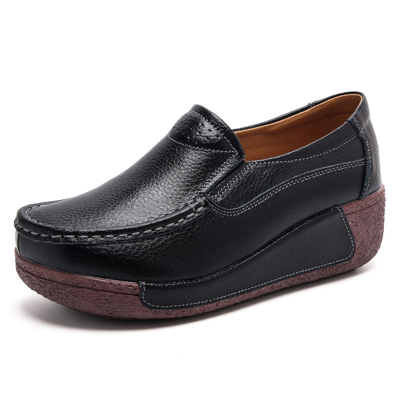 Scarpe da donna in pelle Scarpe da tennis Scarpe da ginnastica Mesh sintetica Calzature versatili per l'assorbimento degli urti_voghion.com